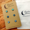 Hypoallergenic Druzy Earrings Set 3 Pairs Silver Colour 47