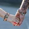 Set of 2 Friendship Bracelets - Love - Amethyst & Rose Quartz - Pamper Dreams