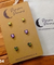 Hypoallergenic Stainless Steel CZ & Opalite Earring Set 3 Pairs Silver Colour 634