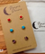 Hypoallergenic Stainless Steel CZ & Opalite Earring Set 3 Pairs Silver Colour 637