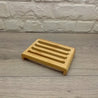 Rack Style Rectangle Slotted Bamboo Soap Dish