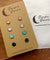 Hypoallergenic Druzy Earrings Set 4 Pairs Silver Colour -  44