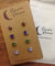 Hypoallergenic Stainless Steel CZ Earring Set 4 Pairs Silver Colour -  623