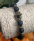Chakra Bracelet - Antique Gold Hamsa & Lava Stone