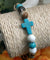 Chakra Bracelet - Turquoise Cross Howlite & Tiger Eye