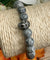 Chakra Bracelet - Pewter Skull & Grey Agate