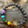 Lava Stone Bracelet - Buddha Chakra