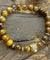 Chakra Bracelet - Gold Tiger Head & Tiger Eye