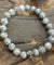 Chakra Bracelet - Pewter Skull & Grey Agate