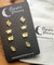 Hypoallergenic Stainless Steel Earrings Set 4 Pairs Gold Colour Cactus Spiders Dolphins & Leaves