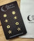 Hypoallergenic Stainless Steel Earrings Set 4 Pairs Gold Colour Roses Starfish Flowers & Stars