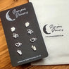 Hypoallergenic Stainless Steel Earrings Set 4 Pairs Silver Colour Leaves Butterflies & Hearts