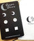 Hypoallergenic Stainless Steel Earrings Set 3 Pairs Silver Colour Moons Smiley Faces & Squares