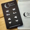 Hypoallergenic Stainless Steel Earrings Set 4 Pairs Silver Colour Clover Ribbons Love Cherries & Dragonflies