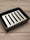 Black Ceramic Rectangle Contemporary Design Soap Dish