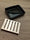 Black Ceramic Rectangle Contemporary Design Soap Dish