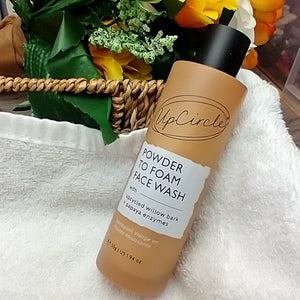UpCircle Powder To Foam Willow Bark & Papaya Enzymes Face Wash