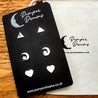 Hypoallergenic Stainless Steel Earrings Set 3 Pairs Silver Colour Triangles Star & Moon Hearts (Copy)