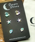 Hypoallergenic Stainless Steel Earrings Set 3 Pairs Silver/multicolour Kissing Swans Starfish & Evil Eye