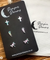 Hypoallergenic Stainless Steel Earrings Set 3 Pairs Silver/multicolour Cross Angel Wings & Dragonflies