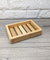 Box Style Rectangle Bamboo Soap Dish