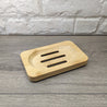 Slotted Style Rectangle Bamboo Soap Dish