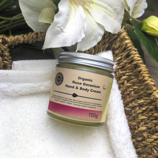 Heavenly Organics Rose Geranium Hand & Body Cream