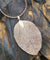 Real Leaf Statement Pendant Necklace - Gold
