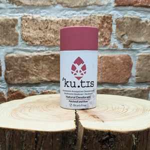 Kutis Natural Vegan Deodorant Stick - Patchouli & Rose  - Bicarb Free
