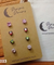 Hypoallergenic Stainless Steel CZ & Opalite Earring Set 4 Pairs Silver Colour D023