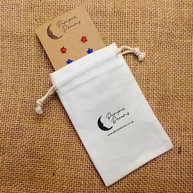 Hypoallergenic Silver Colour Stainless Steel Clear & Black CZ Round Bezel Setting 4 Pairs Set