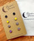 Hypoallergenic Druzy Earrings Set 4 Pairs Silver Colour -  01