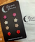 Hypoallergenic Stainless Steel Contemporary CZ Earrings Set 4 Pairs Silver Colour -  022
