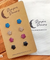Hypoallergenic Stainless Steel Contemporary CZ Earrings Set 4 Pairs Silver Colour -  025