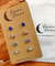 Hypoallergenic Stainless Steel Contemporary CZ Earrings Set 4 Pairs Silver Colour -  029