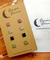 Hypoallergenic Stainless Steel Contemporary CZ Earrings Set 4 Pairs Silver Colour -  036