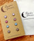 Hypoallergenic Druzy Earrings Set 4 Pairs Silver Colour -  03