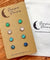 Hypoallergenic Druzy Earrings Set 4 Pairs Silver Colour -  04