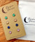 Hypoallergenic Druzy Earrings Set 4 Pairs Silver Colour -  06