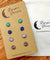 Hypoallergenic Druzy Earrings Set 4 Pairs Silver Colour -  07