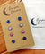 Hypoallergenic Druzy Earrings Set 4 Pairs Silver Colour -  09