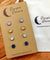 Hypoallergenic Druzy Earrings Set 4 Pairs Silver Colour -  11