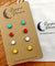 Hypoallergenic Druzy Earrings Set 4 Pairs Silver Colour -  12