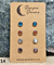 Hypoallergenic Stainless Steel CZ & Opalite Earring Set 4 Pairs Silver Colour -  214