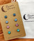 Hypoallergenic Druzy Earrings Set 4 Pairs Silver Colour -  26