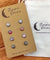 Hypoallergenic Druzy Earrings Set 4 Pairs Silver Colour -  30