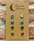 Hypoallergenic Stainless Steel CZ & Opalite Earring Set 4 Pairs Silver Colour -  321