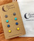 Hypoallergenic Druzy Earrings Set 4 Pairs Silver Colour -  40