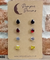 Hypoallergenic Stainless Steel CZ & Opalite Earring Set 4 Pairs Silver Colour -  486