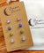 Hypoallergenic Stainless Steel CZ Earring Set 4 Pairs Silver Colour -  629